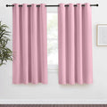 NICETOWN Blackout Curtain 57 inch Length, W55 x L57 Inch, Rouge Pink, 8 Grommets Top, 1 Piece, Thermal Insulated Modern Window Treatment Soundproof Drape Panel for Bedroom/Living Room by NICETOWN