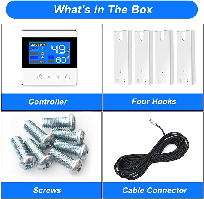 BLUEDEEP Remote Controller for 145PPD and 110PPD Basement/Crawl Space Dehumidifier, Digital Humidity, Temperature, Adapt The Humidity Level - Image 5