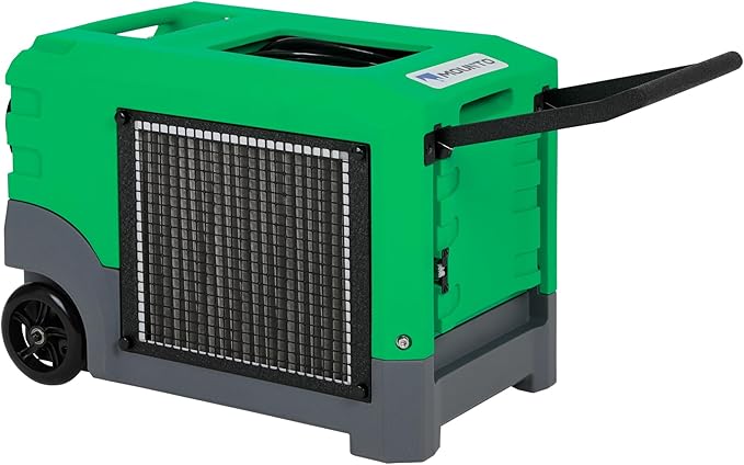 Mounto MOUNTO 268Pints LGR Commercial Compact Dehumidifier with Pump and Drain Hose, LGR Portable Dehumidifier with wheels for Home, Basements, Garages, and Job Sites (Green) - Image 2