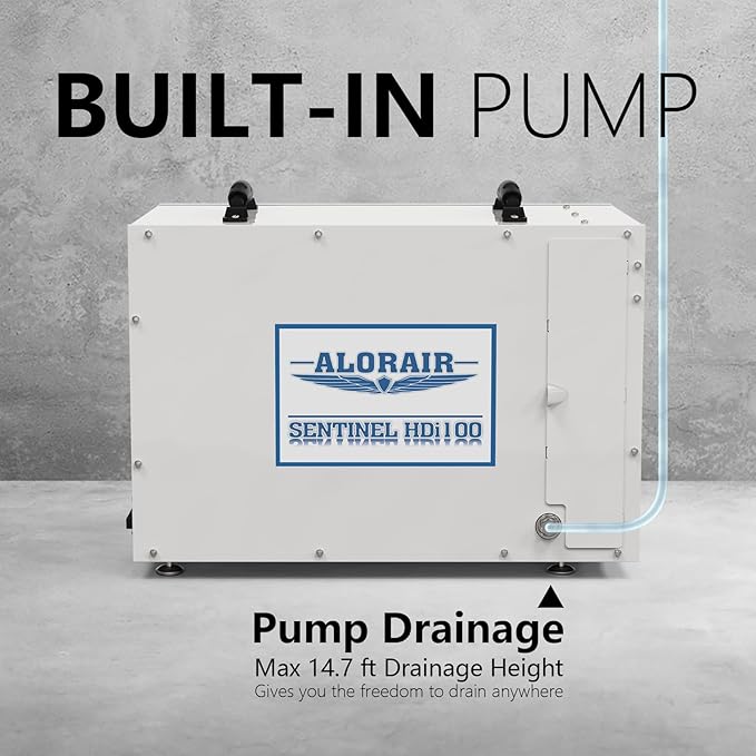 ALORAIR Sentinel HDi100 Commercial Dehumidifier with Pump, 220 Pints Whole Homes Dehumidifier for Crawl Spaces, Basements, up to 2,900 sq. ft. cETL - Image 3