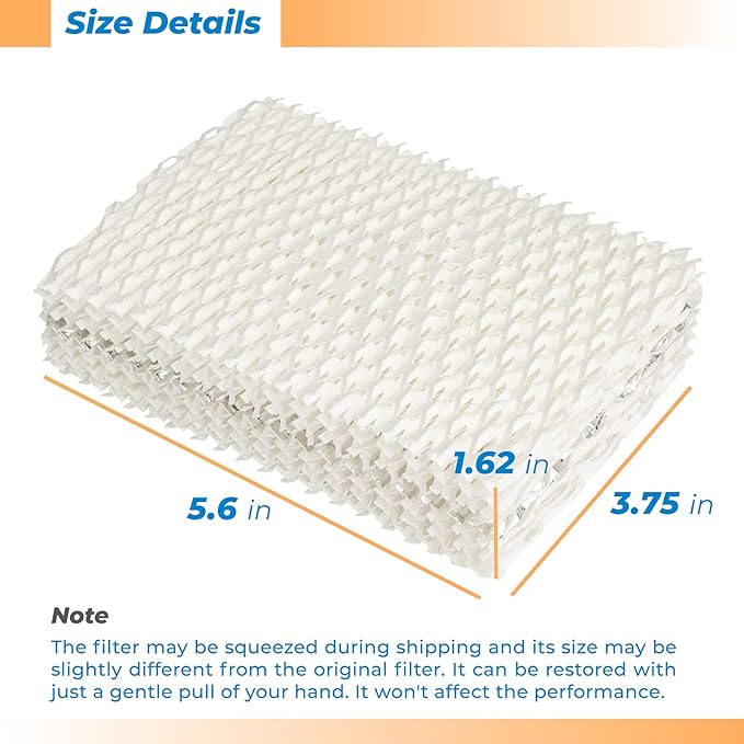 ANTOBLE 2 Pack WF813 Humidifier Filter Replacement for ReliOn RCM-832 RCM-832N, ProCare PCWF813 PCWF-813 PCCM-840 PCCM-832N, Equate EQWF813 EQ 2119-UL Cool Mist Humidifier Filters - Image 6