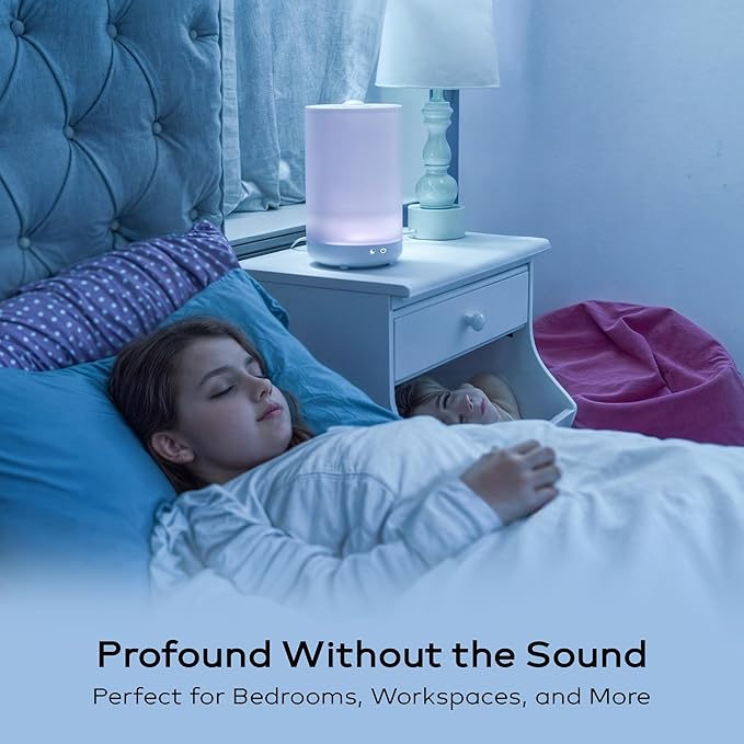 Bell+Howell 4L Top Fill Humidifiers for Bedroom, Color Changing Air Humidifier for Large Room, Cool Mist Humidifiers for Bedroom Baby Room Humidifier & Oil Diffuser with Auto Shutoff - Image 5