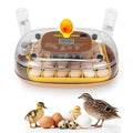 3rd Gen - 24 Egg Automatic Incubator, Stage-Based Adaptive Humidity with Auto-Refill, Stable Temp Control, Flexible Spacing, Adjustable Auto Turning & Lockdown, Custom Incubation Days, Candler, Alarm by Unknown