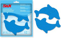 S&X Bathtub Non Slip Stickers,Grippy Dolphin Adhesive Treads – Fine Gritty Textured Surface – Pack of 12 Shower Floor Non Slip Stickers – Comfortable Grip On Slipper Surfaces by SXProducts