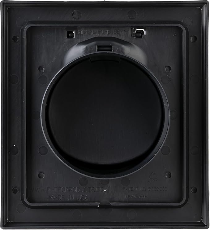 NO-PEST VENT, Exclusive Dual Door Dryer Vent Cover Outdoor 4 inch with Collar, Made in USA w Highest UV Resistant Plastic in any Outdoor Vent Cover (Onyx, 4" Plastic WIth Collar) - Image 4