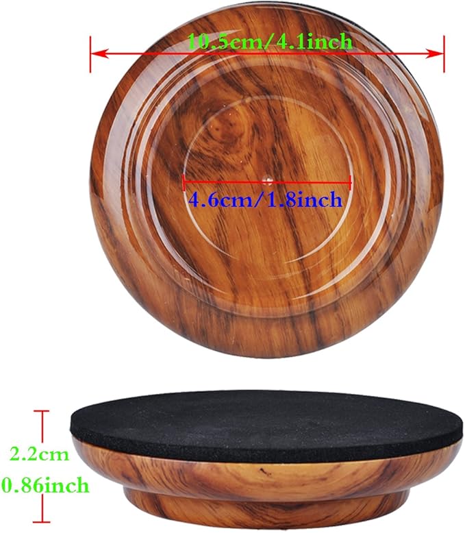 PUNK ABS Upright Piano Caster Cups Set of 4 Slip Resistant Leg Protector (Rosewood) - Image 7