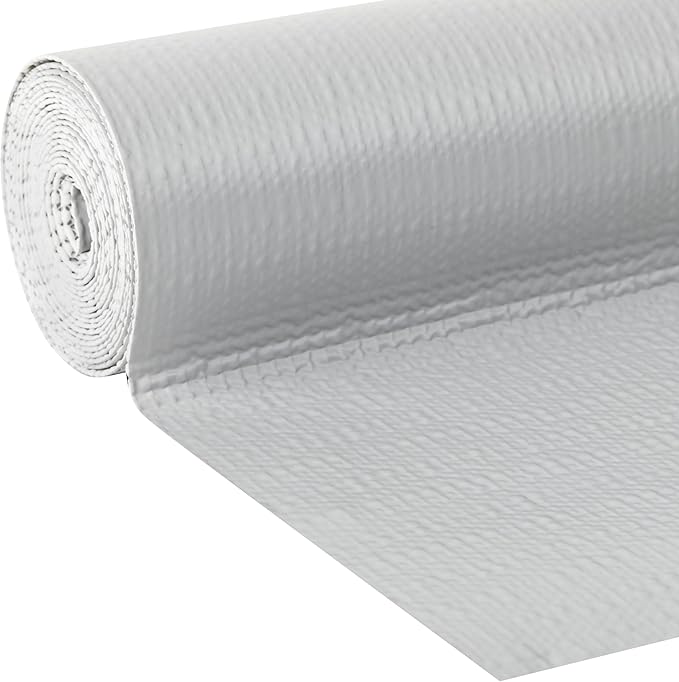 Smooth Top EasyLiner for Cabinets & Drawers - Easy to Install & Cut to Fit - Shelf Paper & Drawer Liner Non Adhesive - Non Slip Shelf Liner for Kitchen Pantry - 12 Inch Width - 60 Total Feet - Gray - Image 2