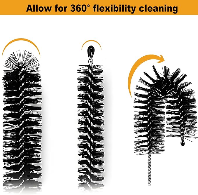 Coffee Machine Cleaning Brush - 15 PCS Straw Brush,Long Handle Bottle Brush, Flexible Scrub Brush for Water Bottles, Glasswares, Mugs,Coffee Pots, Cups,Water Bottles,Bent Pipe - Image 9