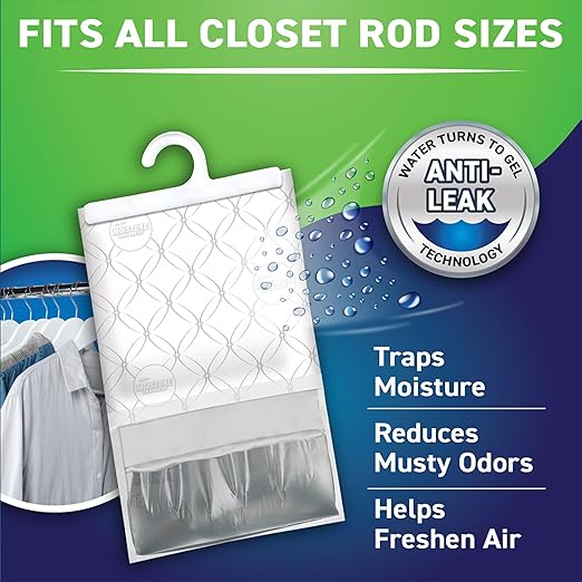 Concrobium 378488 Moisture Grabbers, 3-Pack 17.5 oz Spring Breeze Pouches, Anti-Leak Gel Technology, Covers Up to 350 cu ft. - Image 4