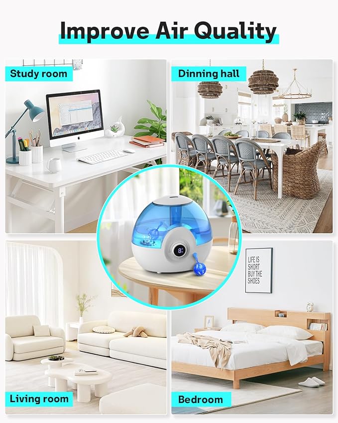 Leemone Humidifier Cleaner 12 Pack, Demineralization Cleaning Ball, Works in All humidifiers and Fish Tanks, Purifies Water, Prevents Hard Water Build-Up, Reduces Scale - Image 7