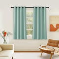NICETOWN Room Darkening Short Curtain 54 inches Long for Living Room, Grommet Sound Reducing Thermal Insulated Curtains for Bedroom Nursery Window, 46W x 54L, 1 Piece, Aqua Blue by NICETOWN
