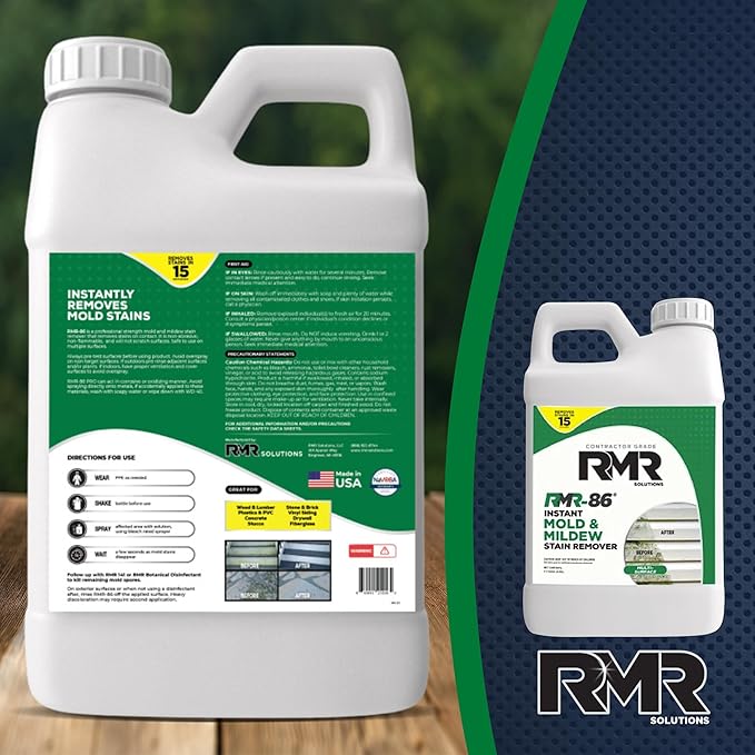 RMR-86 Instant Mold Stain and Mildew Stain Remover Spray - Scrub Free Formula, 2.5 Gallon (320 Fl Oz) - Image 9