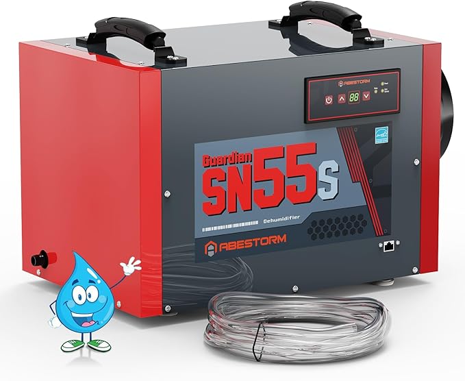 Abestorm Crawl Space Dehumidifier 120Pint Commercial Basement, Industrial Under House Dehumidifier with Drain Hose, Auto Defrosting, ETL by AbestormSolutionsINC