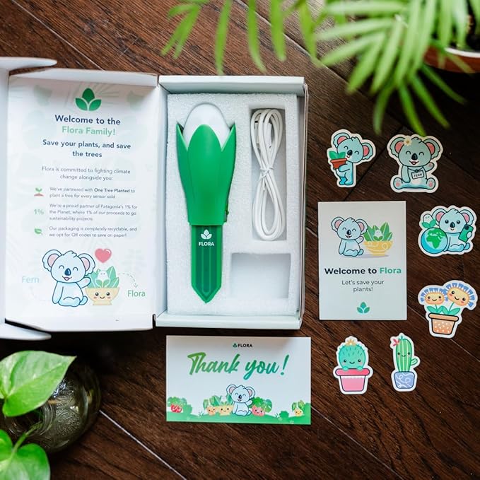 Flora Pod AI-Powered Smart Plant Monitor | for Indoor or Outdoor Plants | Personalized Alerts for Moisture, Temperature, Humidity, and Light - Image 8