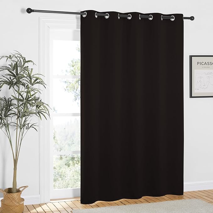 NICETOWN Toffee Brown Blackout Curtains 84 inch Length, Grommet Top Room Darkening Drapes for Bedroom Living Room, Light Blocking Window Covering for Privacy (W66 x L84 Inch, 1 Panel) - Image 8