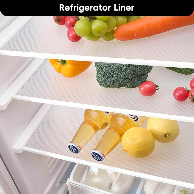 Shelf and Drawer Liner for Kitchen Cabinet,Non Adhesive Durable EVA Shelf Paper, Non Slip Waterproof Decorative Mats for Dresser Cupboard Refrigerator Bathroom Wire Grip Shelves(Clear,12 in X 20 Ft) - Image 7