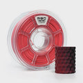R3D Dual Color Silk PLA Filament, Co-Extrusion 3D Printer Filament 1.75mm, 30-370 mm/s High Speed PLA, Dimensional Accuracy +/- 0.02 mm, 1KG Plastic Spool (Matte Black-Red) by R3D
