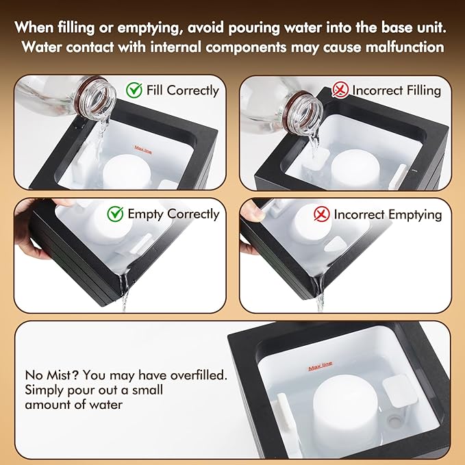 Essential Oil Diffuser, 280ML Ultrasonic Humidifier with Essential Oil Diffuser, Remote Control, Timer & Waterless Auto-Off, 7 LED Colors, for Home Bedroom Office Yoga Room Spa Room - Image 7