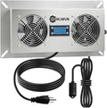 220 CFM Airflow Crawl Space Ventilation Fan with Temperature & Humidity Controller, 304 Stainless Steel Exhaust Fan for Basement Garage Attic Hydroponics & Grow Tents, Airflow & Moisture Control by Unknown