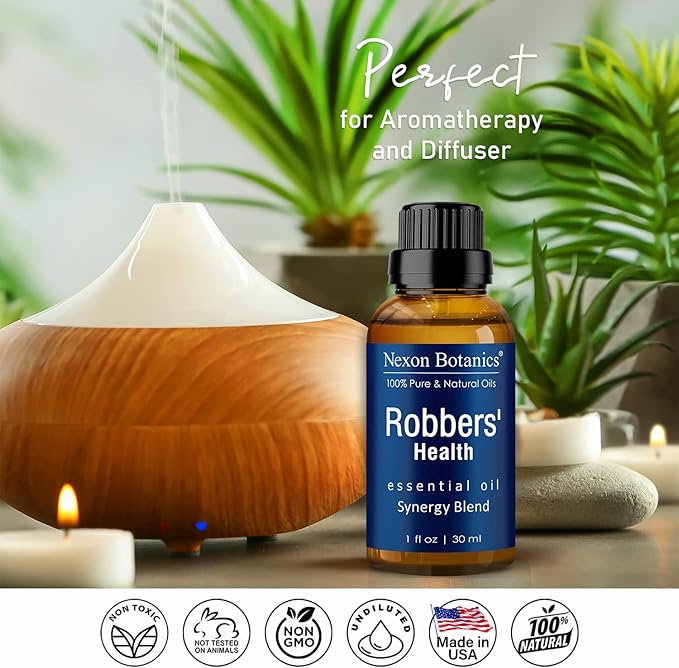 Robbers' Health Essential Oil Blend 30 ml - Immunity Boosting Thieves Oil - Natural Fighter Shield Against Impurities - Nexon Botanics - Image 2