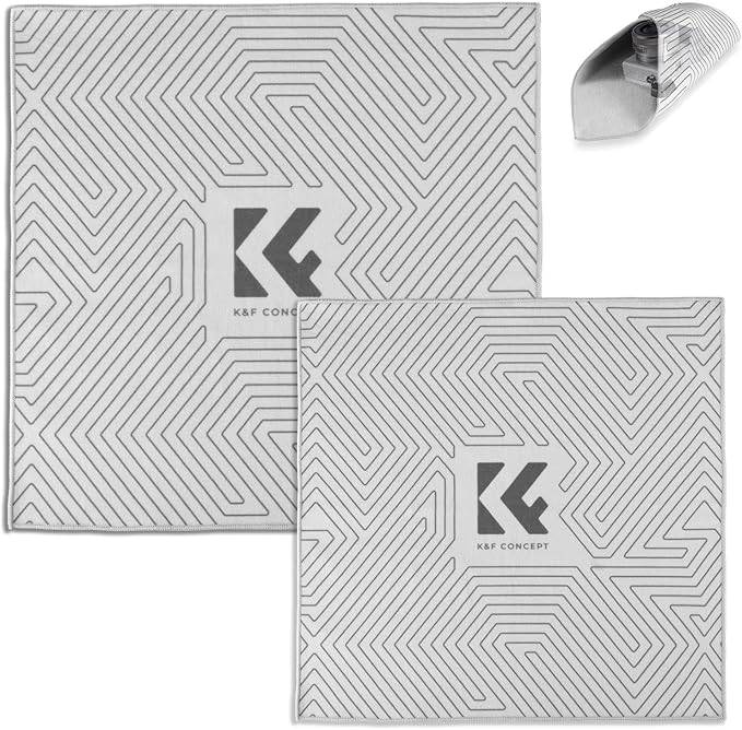 K&F CONCEPT Lens Camera Protective Wrap, Anti-scratch Lens protector, Magic Self-Adhesive Cloth Camera Wrap for Camera Lens/DSLR/Accessories 2Pack by KFCONCEPT