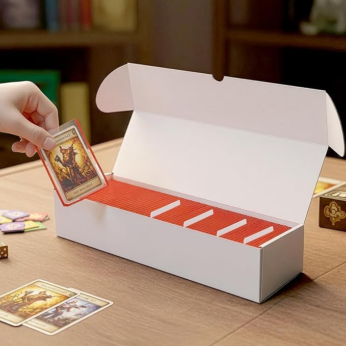Bulk 400 Capacity Card Toploaders Storage Box, in Total 25 Pack All White Cardboard Shipping Boxes for 10000 Count 35pt 3x4 inch Toploaders or Toploaded Cards - Image 2