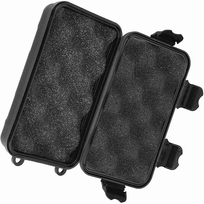 Water - Tight Storage Box | EDC Outdoor Survival Container for Electronics/Fishing Gear/Camping | Particle - Protected & Shock - Absorbing Dry Box with Silicone Gasket, 2 Sizes (S 8.9 X 1.5in) - Image 3