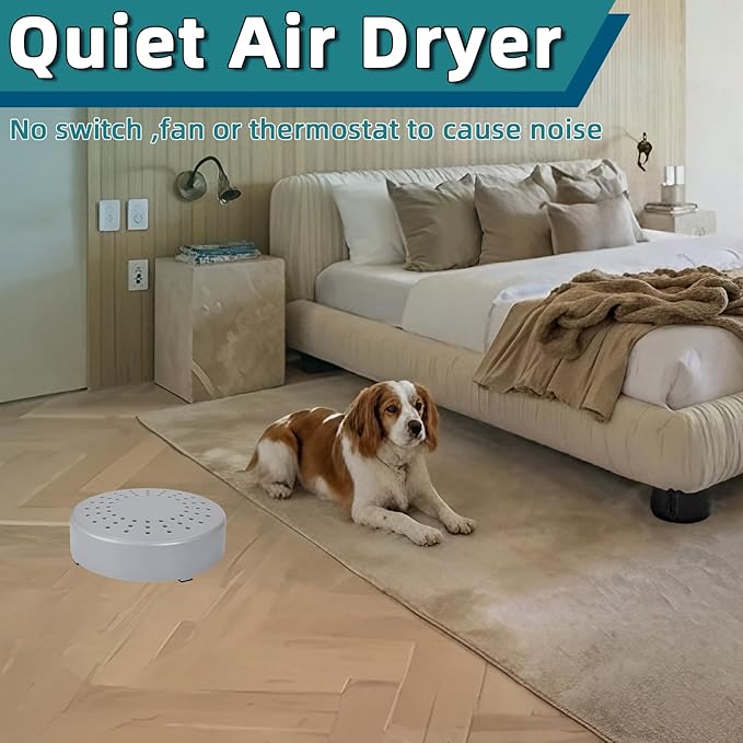 Air Dryer for Ship Boat RV,Storage Room,Small RV Boat Dehumidifier Ship Dryer to Dry and Warm Air Circulator for Enclose Space-RV/Boat/Basement/Garage/Cabin/Bathroom,Low Power Draw Micro Dehumidifier - Image 6