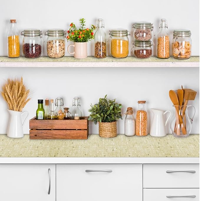 Shelf Liner, 20 Inch x 12 Feet Shelf Liner Non Adhesive, Drawer Liner Non Slip Kitchen Mat Waterproof Oil-Proof for Kitchen Cabinet, Shelves, Refrigerator, Storage, Desks, Easy to Trim - Image 2