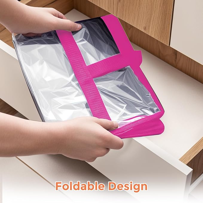Budding Joy Clear Zippered Storage Bags for Clothes,40L Closet Organizers and Storage Containers Vinyl Moving Bag for Bedding, Linen, Blankets, Comforters, Clothing & Toys - Image 5