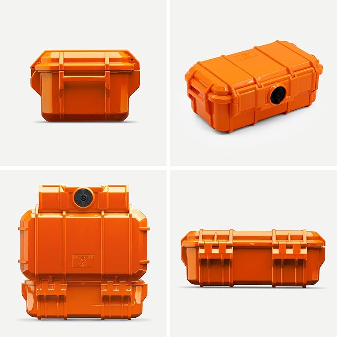 Evergreen 57 Waterproof Dry Box Protective Case with Pick & Pluck Foam - Travel Safe/Mil Spec/USA Made - for Cameras, Phones, Hiking, Boating, Water Sports, Action Cams (Orange) - Image 2