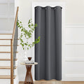 NICETOWN Blackout Doorway Curtains Privacy, Grommet Closet Curtain for Bedroom, W42 x L95 Inch Solid Temporary Door Cover Curtains, Room Divider Window Curtain Drape, 1 Panel, Grey by NICETOWN