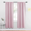 NICETOWN Blackout Curtains for Living Curtains, Room Darkening Draperies Window Curtain Panels, Thermal Insulated Room Darkening Curtains (Lavender Pink, 2 Panels, W34 x L72) by NICETOWN