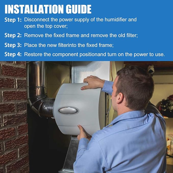 4792 Humidifier Maintenance Kit for Humidifier 500, 500A, 500M Whole-House Humidifier Filter, with Water Panel Model No. 10 Humidifier Replacement Parts - Image 4