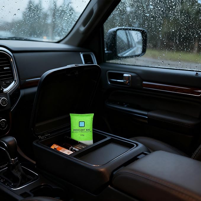 Car Dehumidifier - Silicone Beads Desiccant, Moisture Absorber Bag, Leak Proof Drying Pack, Interior Humidity Control, Multi Area Moisture Prevention, for Windscreens Closet Garage Household Home - Image 3