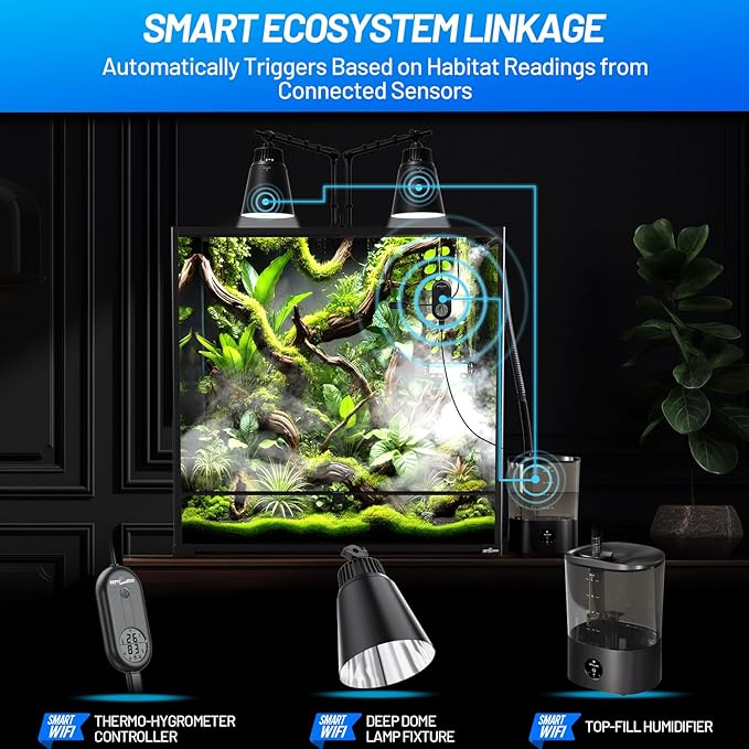 REPTI ZOO Smart WiFi Reptile Fogger with Timing, 4L Reptile Terrariums Humidifier, Fog Machine Mister for Chameleon Frog Turtle Gecko | Misting System Spray Kit for Amphibia, Plants | Linkage Control - Image 6