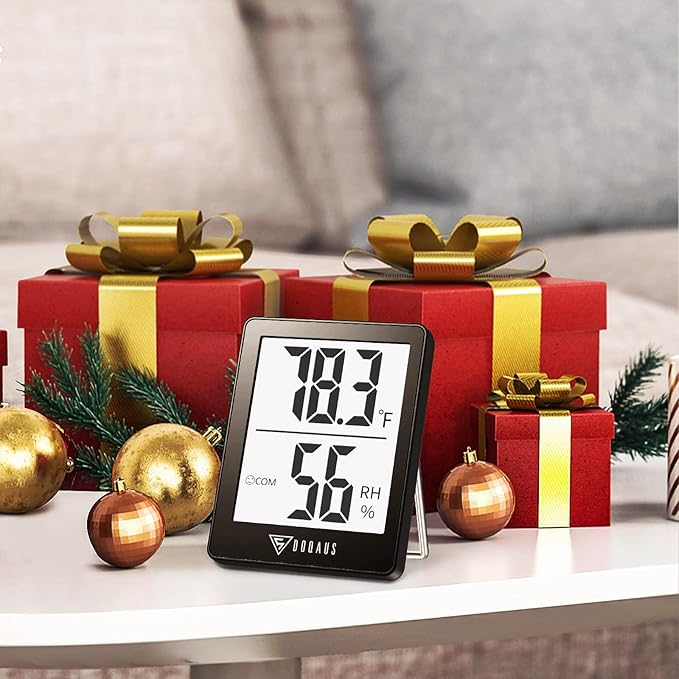 DOQAUS Digital Hygrometer Indoor Thermometer 3 Pack, Room Thermometer with 5s Fast Refresh, Accurate Humidity Meter Temperature Sensor for Home, Bedroom, Baby Room, Office, Greenhouse, Cellar (Black) - Image 9