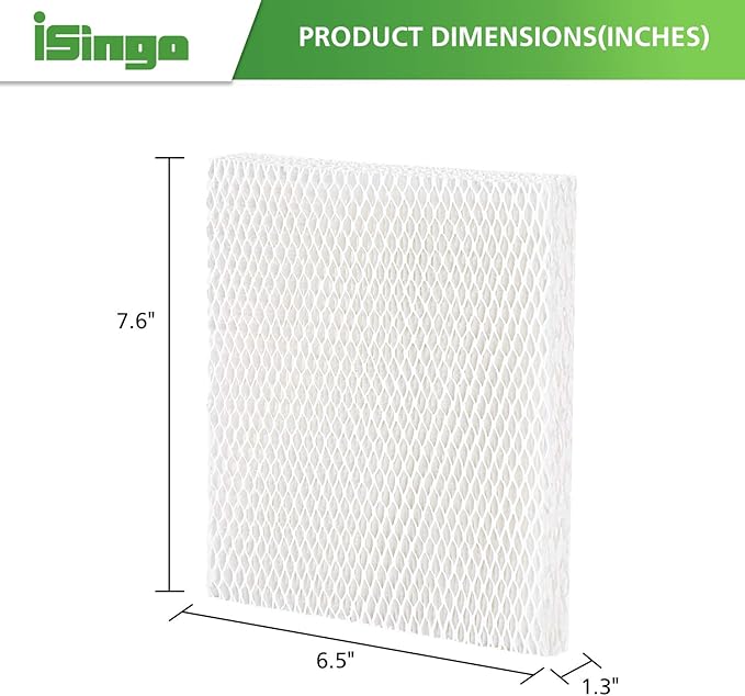 iSingo Humidifier Wicking HFT600 Filter T for Honeywell Hev615 Hev620 Humidifier, Compatible with Honeywell HFT600 Humidifier Filter T Compare to Part HFT600T HFT600PDQ, (4 Pack) - Image 3