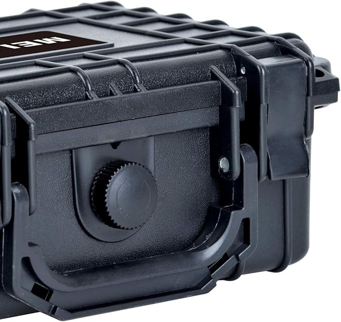 MEIJIA Portable All Weather IP67 Waterproof Protective Case, Hard Case,Camera Case With Customizable Foam,Fit Use of Drones, Cameras,Equipments (Black, 8.12x6.56x3.56inches) - Image 7