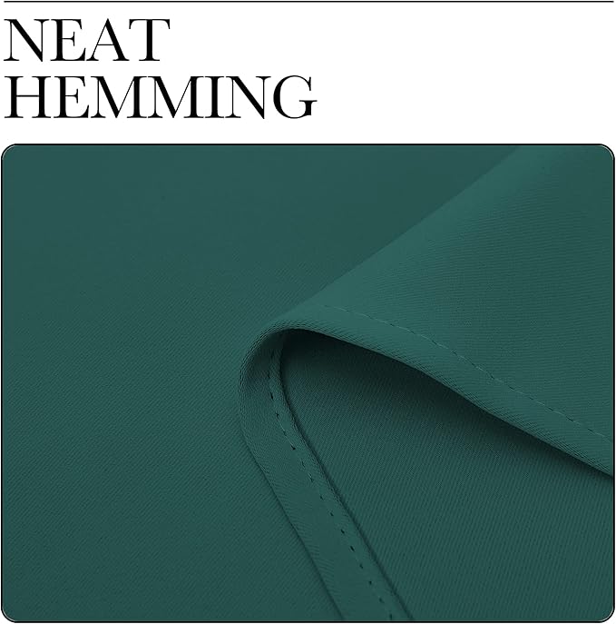 NICETOWN 2 Panels Blackout Curtains, Rod Pocket Thermal Insulated Drapes for Kitchen, Heavy Duty Small Window Treatment for Dorm Room, Studio Apartment, Basement (Hunter Green, W42 x L30) - Image 4