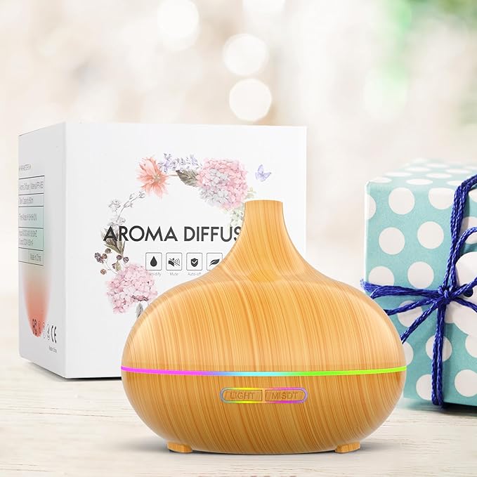 Aroma Diffuser for Essential Oil Large Room,Office Essential Oil Diffusers for Home Kids, Cool Mist humidifier for Bedroom Quiet with Ambient Light,Waterless Auto Off Aromatherapy, 1 count, pack of 1 - Image 7