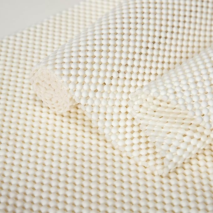 Shelf Liners for Cabinets-Drawer Liner Cabinet Liners for Shelves Kitchen,Non-Adhesive,Non-Slip,Cream White,12 x 180 inch by vortiara