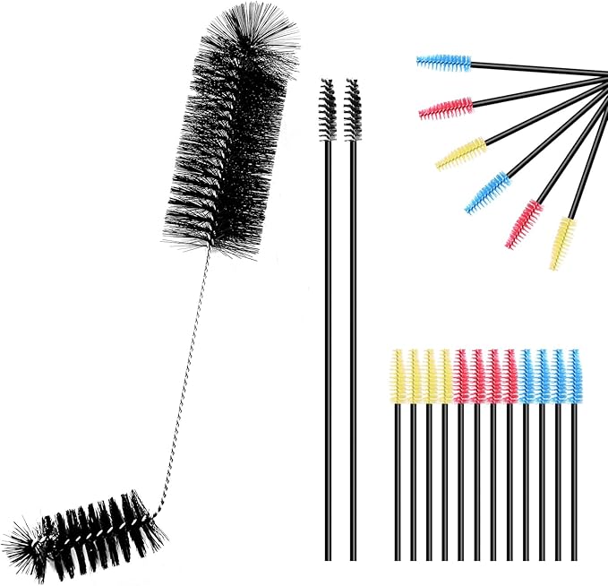 Hummingbird Feeder Cleaner Brush Kit - 21-Piece with 3 Sizes Double-Headed Brushes, Stainless Steel Handle for Bottles & Feeding Holes​ by Hpewi
