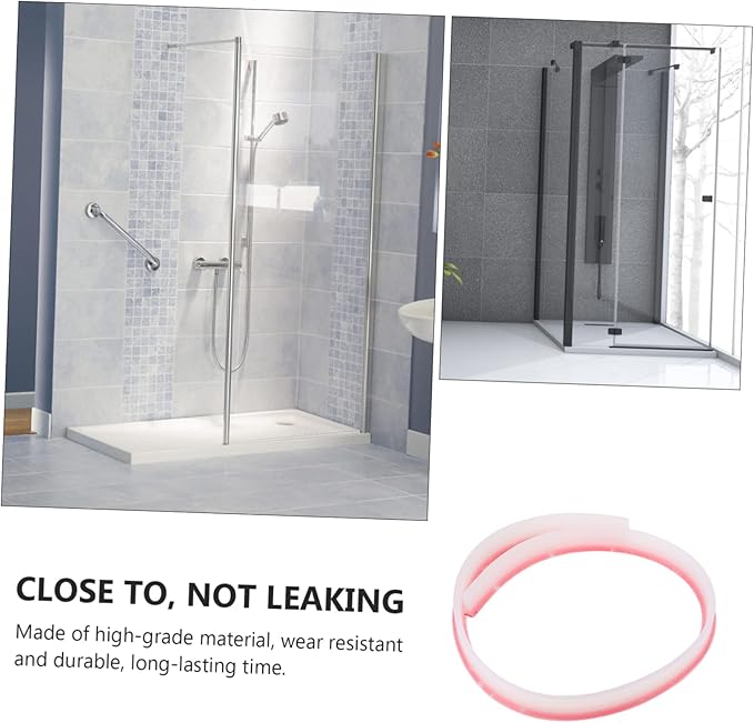 NUOBESTY 1pc Bendable Water Retaining Strip for Bathroom Flexible Wet Dry Separation Strip for Shower Toilet and Sink Areas Easy to Install Practical - Image 2