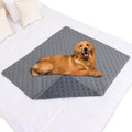 Smiry Waterproof Dog Bed Cover Pet Blanket, Soft Washable Dog Blanket for Furniture Bed Couch Sofa Reversible, Checkered (40"x50", Grey/Dark Grey) by Smiry