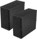 Lineco Archival Document Storage Box with Metal Edge, Acid-Free Black Boxboard, Organize and Store Files, Prints, Photos, Letter-Sized Case 12.5" x 10.5" x 5" Wide, Pack of 2 by Lineco
