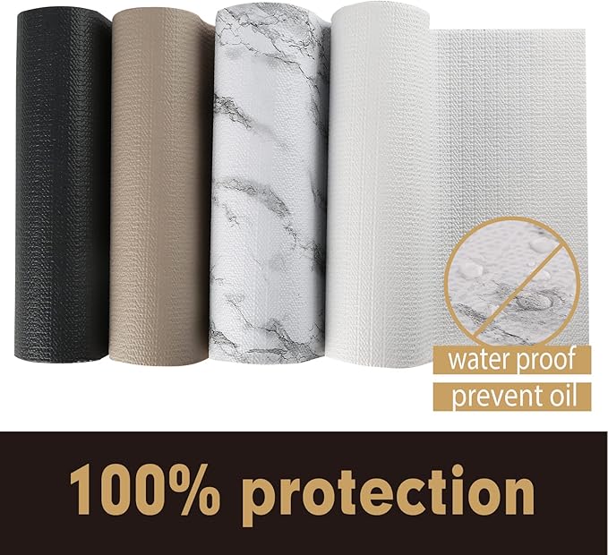 Premium Drawer and Shelf Liner for Cabinet, Non Adhesive Liner for Kitchen, Strong Grip Non Slip Shelf Liners for Kitchen Cabinets, Storage, Drawers, Shelves, Kitchenware and Tableware, Marble - Image 7