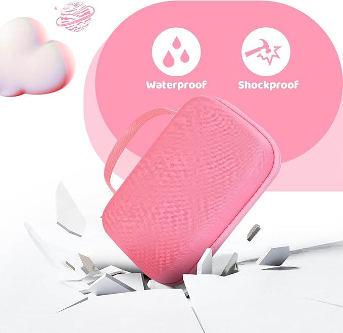 Case Compatible with 3Doodler Start+ Essentials for 3D Pen Set for Kids, Carrying Holder Fit for Printing Pens, Storage Organizer for Printing Filament Refill, Micro-USB Charger (3D-04A-Pink) - Image 4