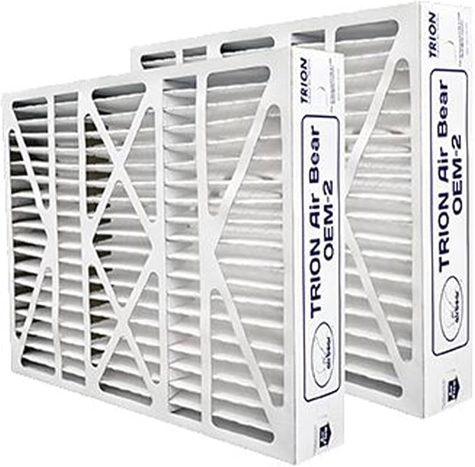 Trion Air Bear OEM Replacement Air Purifier Filter Indoor Air Quality Accessory for Honeywell F100 & F200 Media Cabinets, 2 Pack, 20x25x4 Inch, MERV 11 by Trion