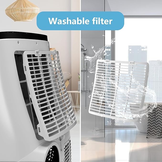 14000 BTU Portable Air Conditioners, 3-in-1 Cooling AC Unit w/Dehumidifier & Fan Mode for Rooms Up to 750 Sq. Ft, Remote Control, Sleep Mode, Low Noise,24H Timer, 3 Speed, Auto Swing for Home,Totel - Image 7